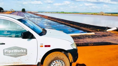 OBRA PLANTA DE BIOMETANO IMPERMEABILIZAÇÃO E COBERTURA DE LAGOAS TUBULAÇÕES E REVESTIMENTOS TERMOPLÁSTICOS - AMÉRICO BRASILIENSE - SP - AGO/2025